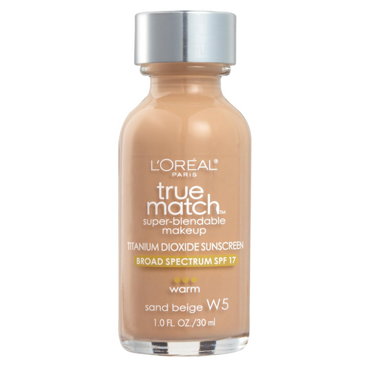 Lotion de maquillage super mélangeable True Match de L'Oréal Paris – Beige sable (W5)