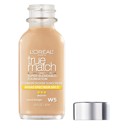 Lotion de maquillage super mélangeable True Match de L'Oréal Paris – Beige sable (W5)