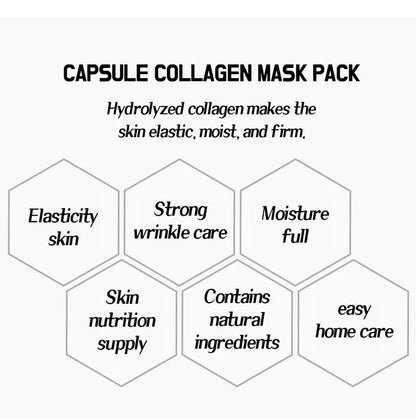 Pack de masques au collagène Lebelage Dr. Capsule - 25 ml (paquet de 10)