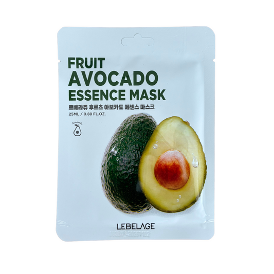 Lot de 10 masques essences de fruits et d'avocat de Lebelage
