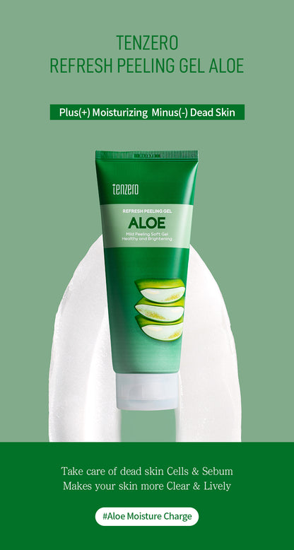 Tenzero Gel Peeling Rafraîchissant Aloe - 180 ml